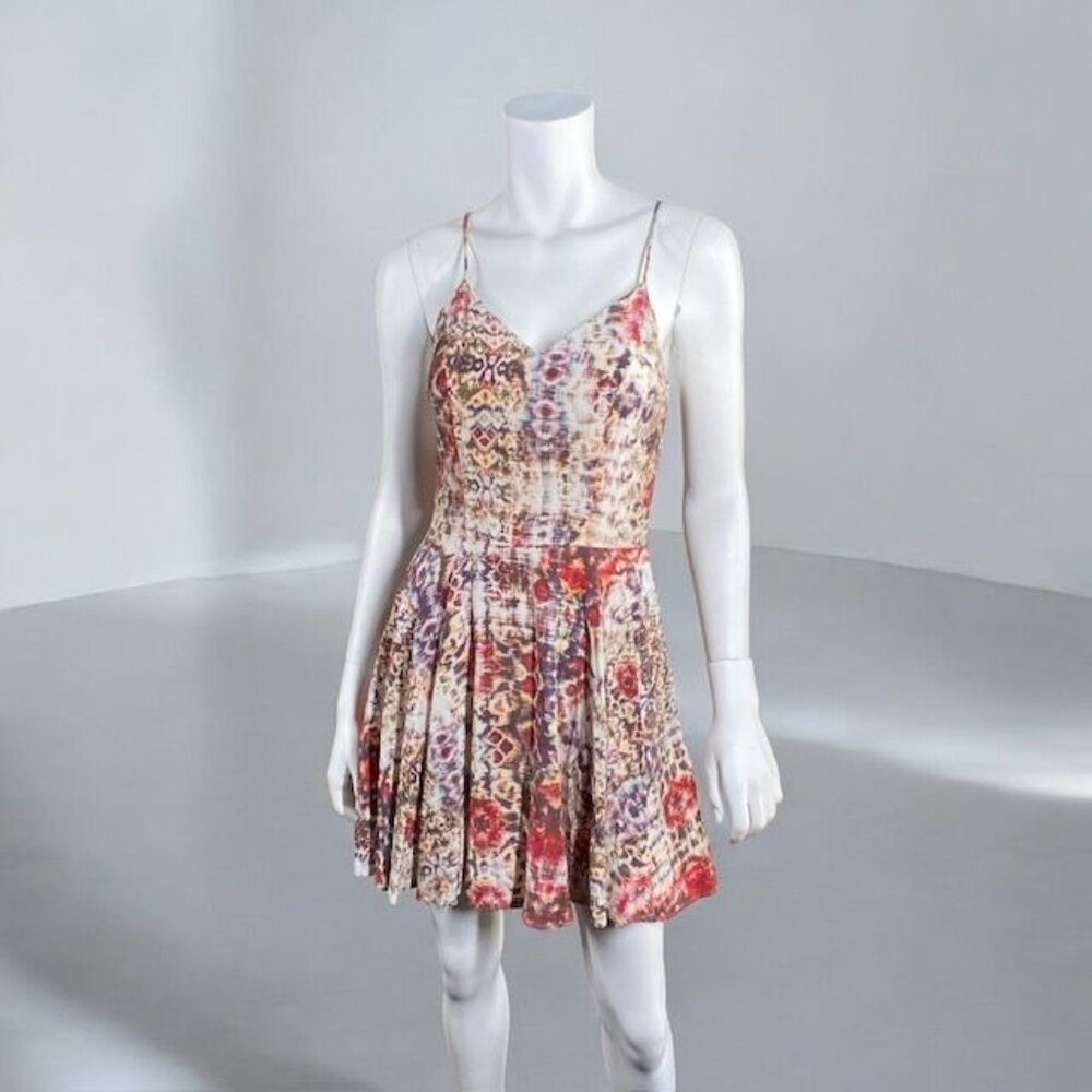 Lavender Brown Mini Fit and Flare Dress Multicolor, Size X-Small - Picture 13 of 16